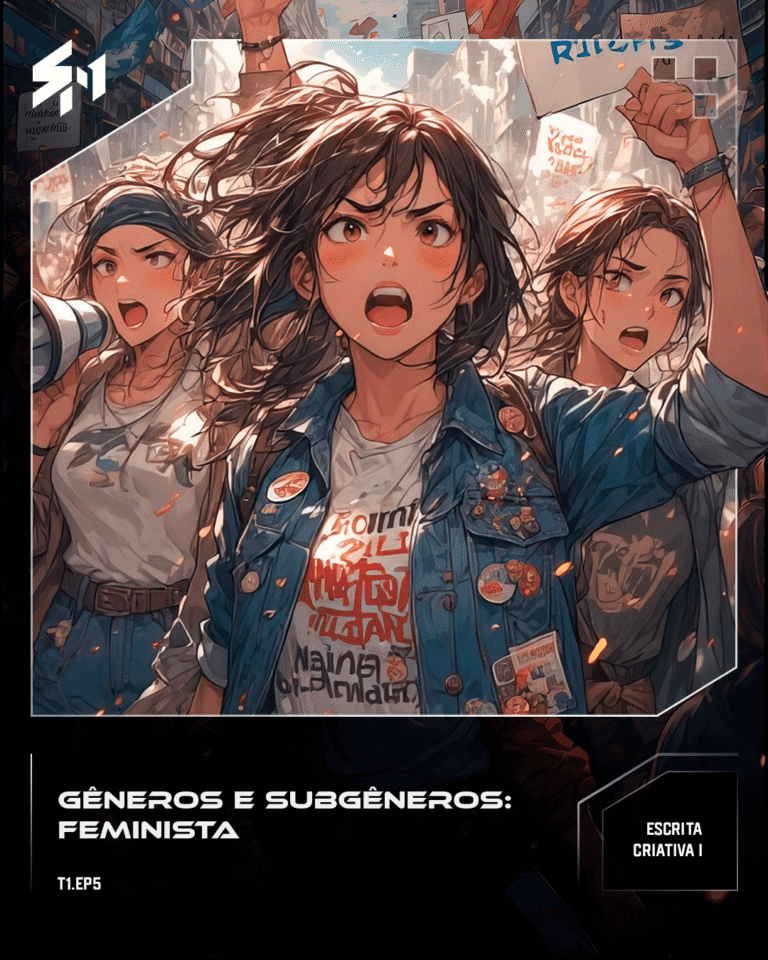 Um grupo de mulheres em uma manifestação lutando por seus direitos