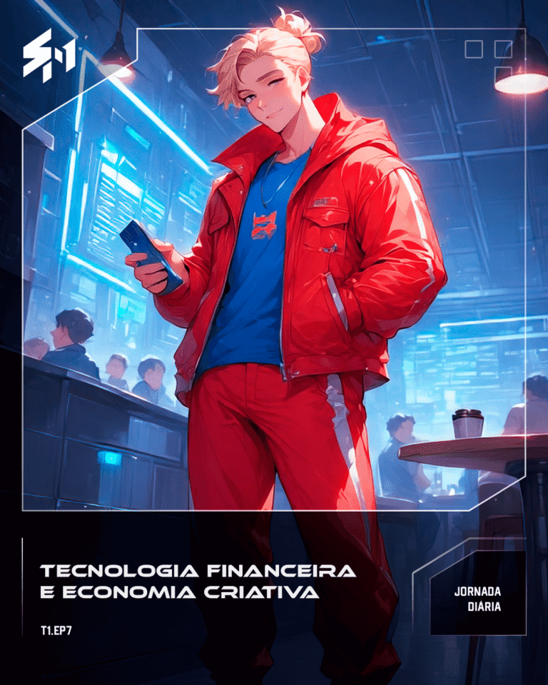 Ethan em pé na cafeteria